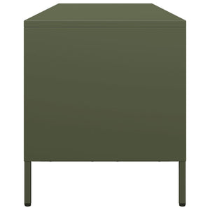 TV-Schrank Olivgrün 135 cm Stahl
