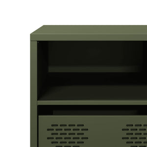 TV-Schrank Olivgrün 135 cm Stahl