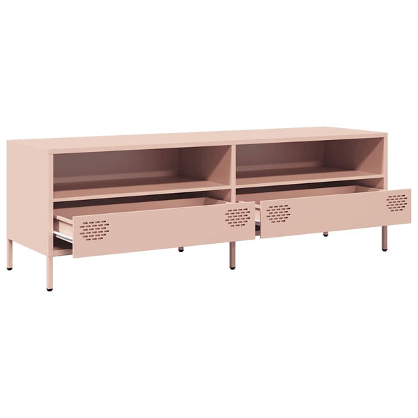 Rosa TV-Schrank 135 cm aus Stahl