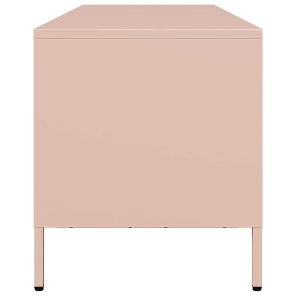 Rosa TV-Schrank 135 cm aus Stahl