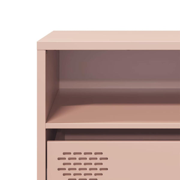 Rosa TV-Schrank 135 cm aus Stahl