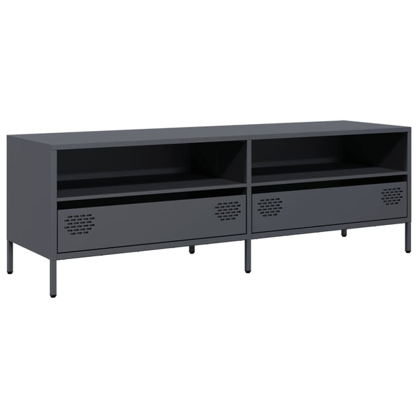 Anthrazit TV-Schrank 135 cm aus Stahl