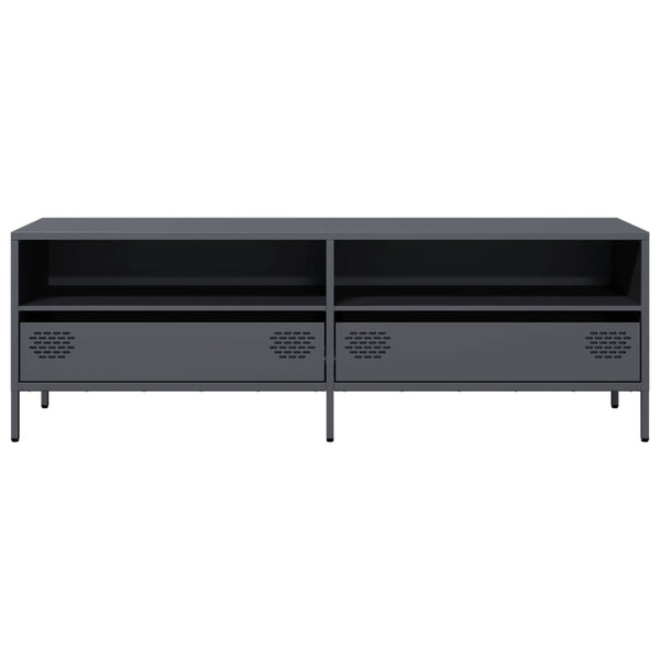 Anthrazit TV-Schrank 135 cm aus Stahl