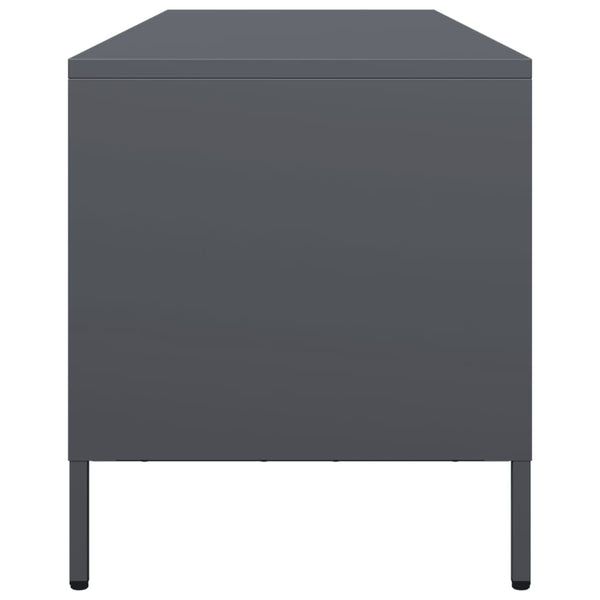 Anthrazit TV-Schrank 135 cm aus Stahl
