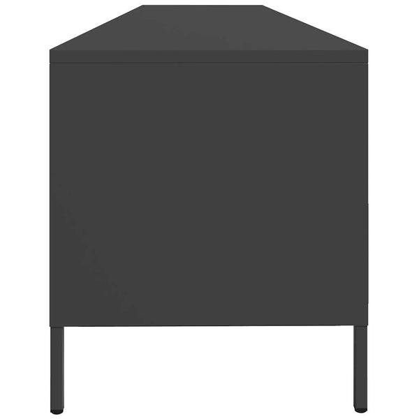 TV-Schrank Schwarz 202 cm Stahl