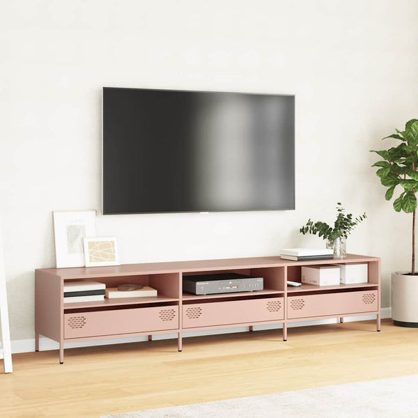Rosa TV-Schrank 202 cm aus Stahl