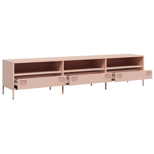 Rosa TV-Schrank 202 cm aus Stahl