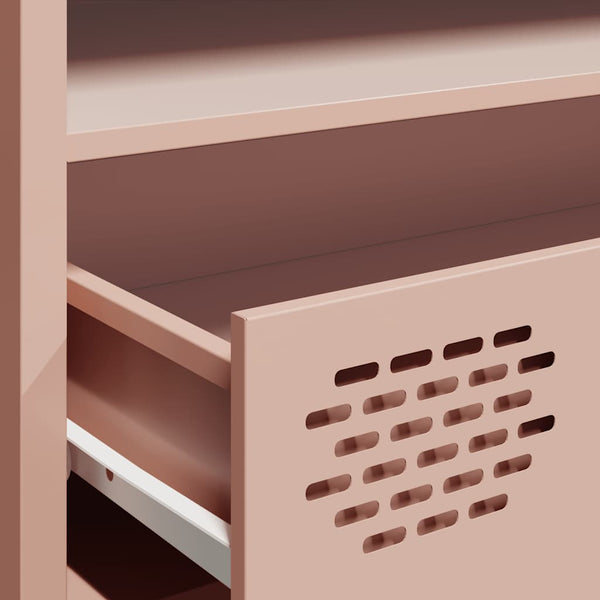 Rosa TV-Schrank 202 cm aus Stahl