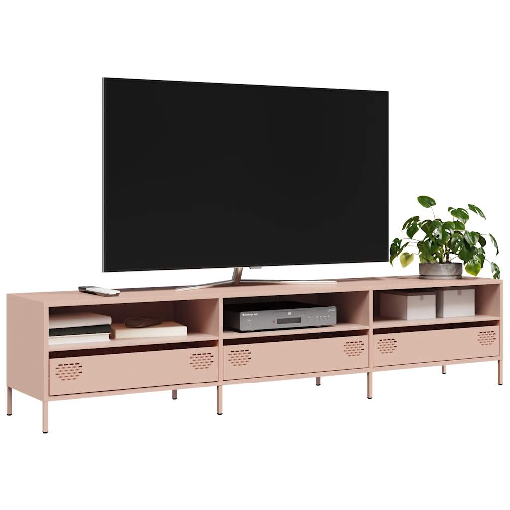 Rosa TV-Schrank 202 cm aus Stahl