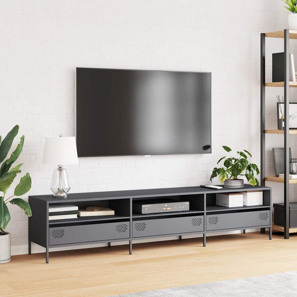 Anthrazit TV-Schrank, 202 cm