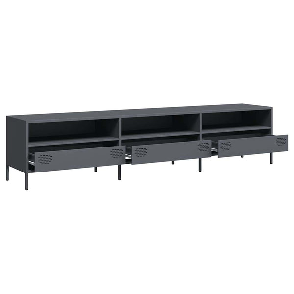 Anthrazit TV-Schrank, 202 cm