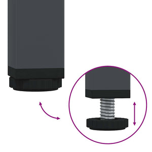 Anthrazit TV-Schrank, 202 cm