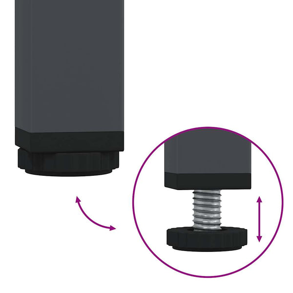 Anthrazit TV-Schrank, 202 cm