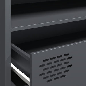 Anthrazit TV-Schrank, 202 cm