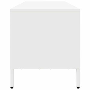 Weißer TV-Schrank aus Stahl, 202 cm