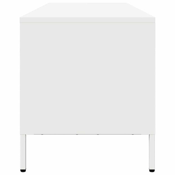 Weißer TV-Schrank aus Stahl, 202 cm