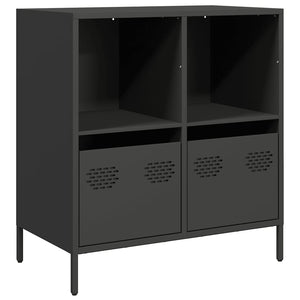 Schwarzes Sideboard 68 cm aus Stahl