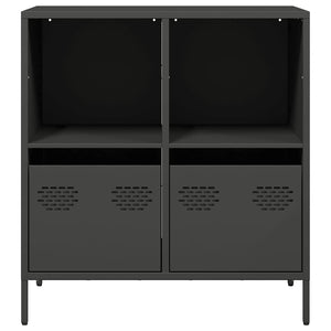 Schwarzes Sideboard 68 cm aus Stahl