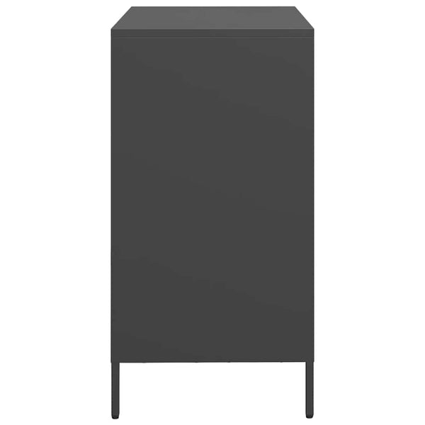 Schwarzes Sideboard 68 cm aus Stahl