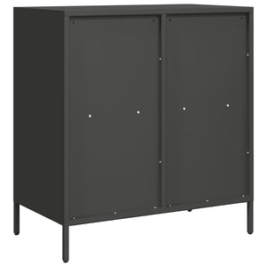 Schwarzes Sideboard 68 cm aus Stahl