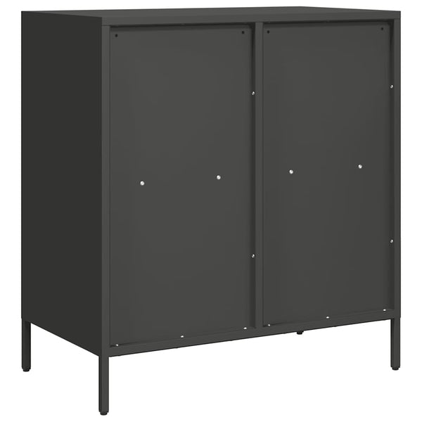 Schwarzes Sideboard 68 cm aus Stahl