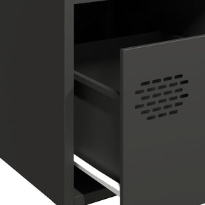 Schwarzes Sideboard 68 cm aus Stahl
