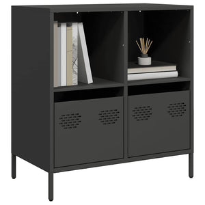 Schwarzes Sideboard 68 cm aus Stahl
