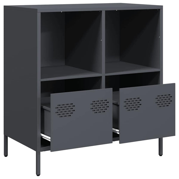 Anthrazit Sideboard 68 cm aus Stahl