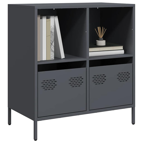 Anthrazit Sideboard 68 cm aus Stahl