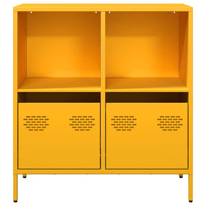Senfgelbes Sideboard, 68 cm breit