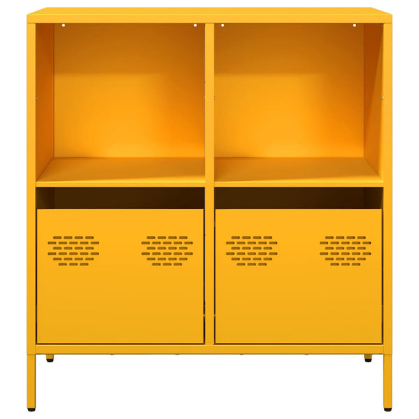 Senfgelbes Sideboard, 68 cm breit