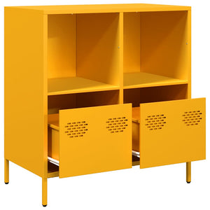 Senfgelbes Sideboard, 68 cm breit