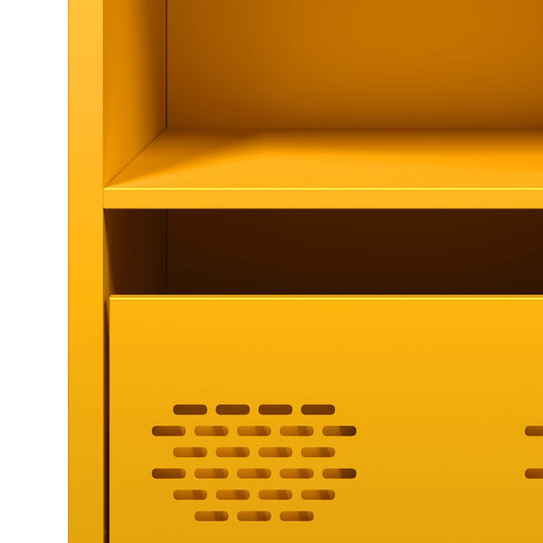 Senfgelbes Sideboard, 68 cm breit