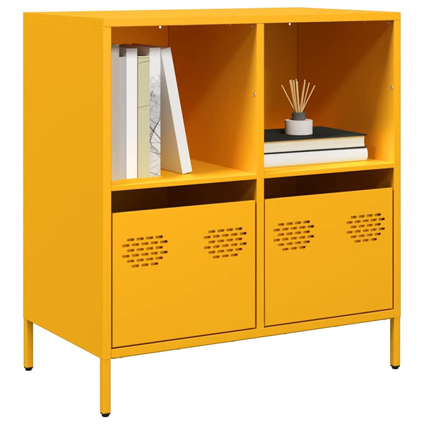 Senfgelbes Sideboard, 68 cm breit