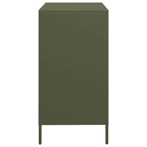 Olivgrünes Sideboard, 68 cm