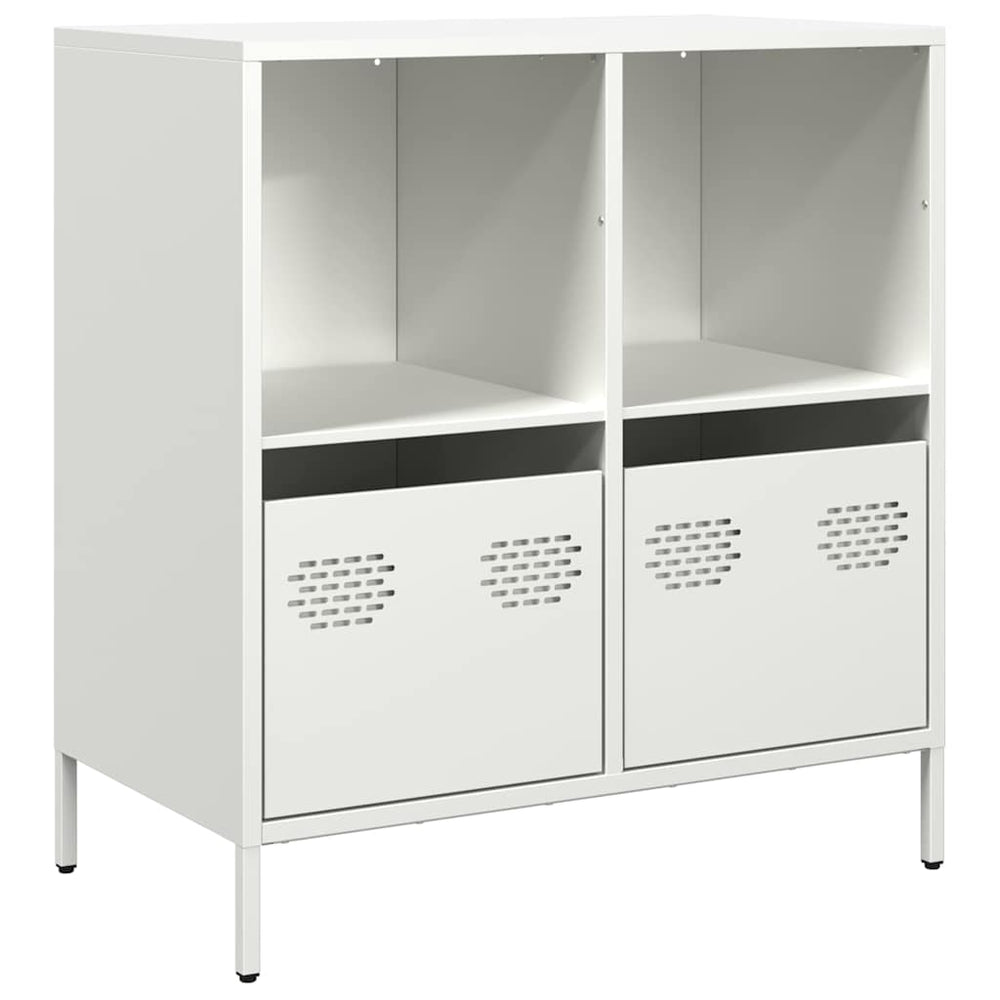 Weißes Sideboard 68 cm Stahl