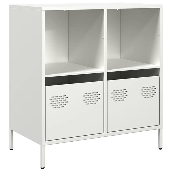 Weißes Sideboard 68 cm Stahl