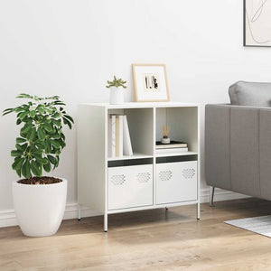 Weißes Sideboard 68 cm Stahl