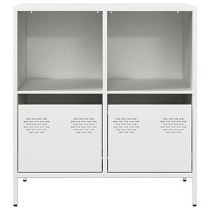 Weißes Sideboard 68 cm Stahl