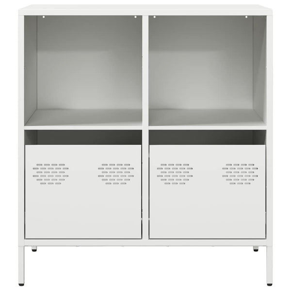 Weißes Sideboard 68 cm Stahl
