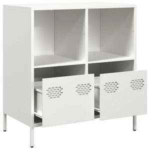 Weißes Sideboard 68 cm Stahl