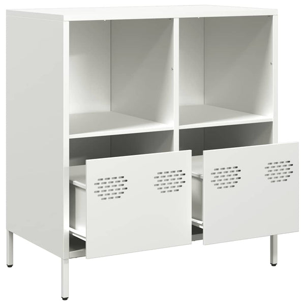 Weißes Sideboard 68 cm Stahl