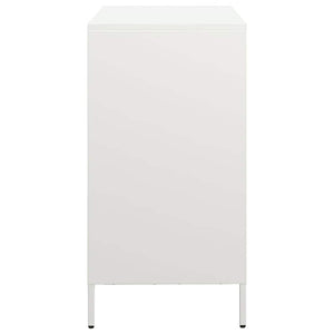Weißes Sideboard 68 cm Stahl