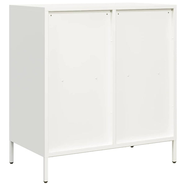 Weißes Sideboard 68 cm Stahl