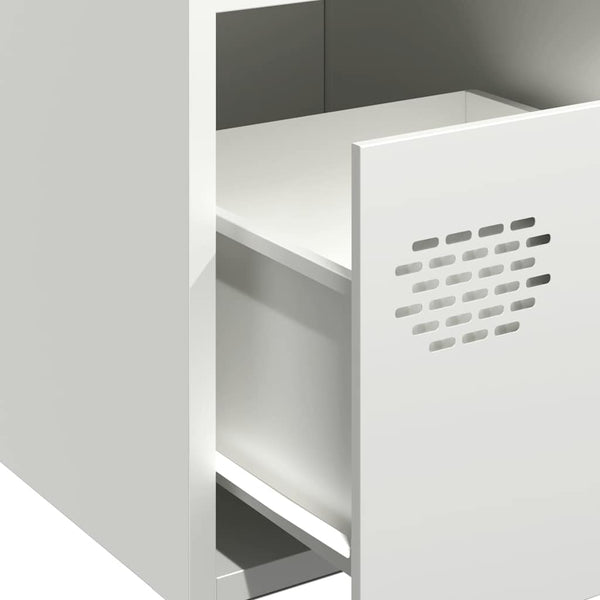 Weißes Sideboard 68 cm Stahl