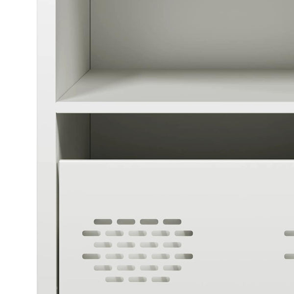 Weißes Sideboard 68 cm Stahl