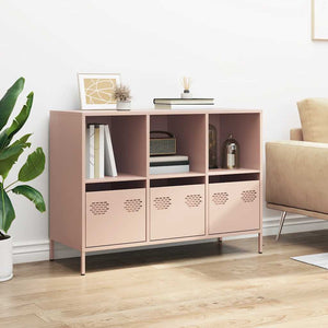 Rosa Sideboard aus Stahl, 101,5 cm