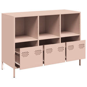 Rosa Sideboard aus Stahl, 101,5 cm