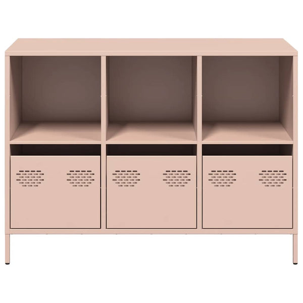 Rosa Sideboard aus Stahl, 101,5 cm