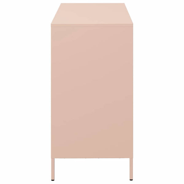 Rosa Sideboard aus Stahl, 101,5 cm